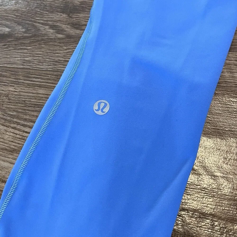 Lululemon Base Pace High Rise HR Tight Women’s Size 2 Blue 25” Leggings Pants - Picture 4 of 10